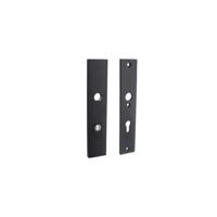 Intersteel Veiligheidsschilden SKG3 rechthoekig doorgaand PC55mm kerntrekbeveiliging - mat zwart - thumbnail