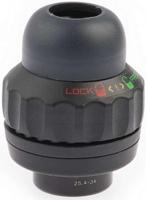 Vwp Balhoofdstel met geïntegreerd stuurslot 1 inch zwart - thumbnail