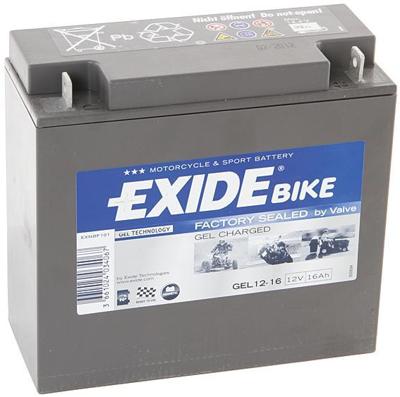 EXIDE batterij "g12-16" battery g12-16 gel din 51616 EXIDE batterij "g12-16" battery g12-16 gel din 51616