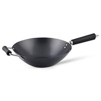 Ken Hom wokpanset 31 cm staal zwart/zilver 4 delig - thumbnail