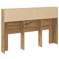 Hoofdbordkast 160x19x103,5cm bewerkt hout artisanaal eikenkleur - thumbnail