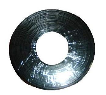 Telefoonkabel 4-aderig plat zwart 100 meter