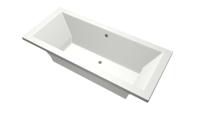 Ligbad Society 180X80X50 cm Gebroken Wit MegaBath - thumbnail