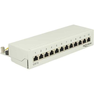 DeLOCK Desktop patchpaneel 12 Port Cat.6