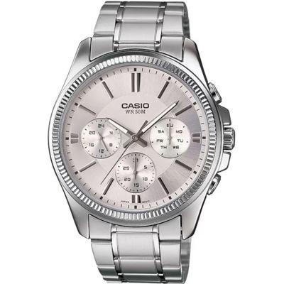 Casio ENTICER GENT Zilverkleurig Grijs (Ø 35 mm) Heren horloge