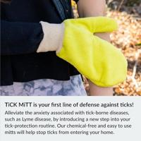 TiCK MiTT Tekenhandschoen Geel 1 stuk(s) - thumbnail