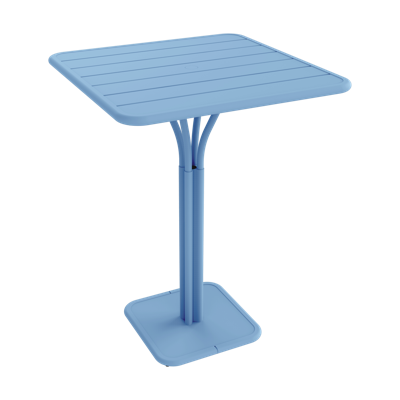 Fermob Luxembourg tuintafel hoog 80x80 cm Maya Blue