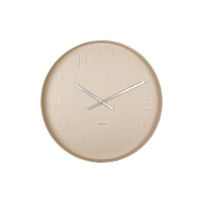 Karlsson Mr. Brown Numbers Wandklok L - Bruin