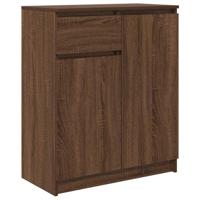 Dressoir met lade 71x35x84 cm spaanplaat bruin eikenkleurig - thumbnail