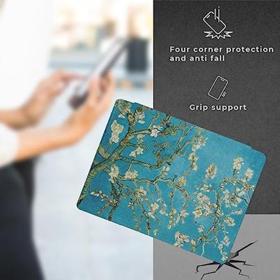 Lunso - Kobo Aura H20 Edition 1 hoes (6.8 inch) - Vegan Saffiano Leren sleep cover - Van Gogh Amandelbloesem