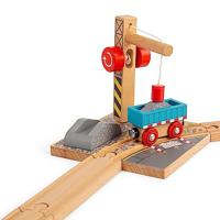 Bigjigs houten rails - gravel kraan - thumbnail