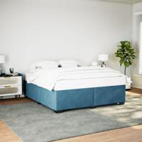 Bedframe fluweel blauw 180x200 cm - thumbnail