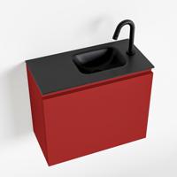 MONDIAZ OLAN 60cm toiletmeubel fire. LEX wastafel urban rechts 1 kraangat - thumbnail