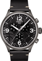 Horlogeband Tissot T1166173606700 / T600043914 Leder Zwart 22mm - thumbnail