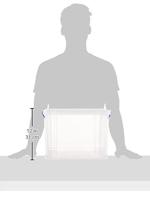 Really Useful Box opbergdoos 19 liter hangmappenkoffer, transparant - thumbnail