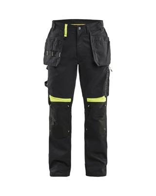 Blåkläder Werkbroek met spijkerzakken 15551860 | Zwart/High Vis Geel | Maat C62 - 7330509753064 Blåkläder Werkbroek met spijkerzakken 15551860 | Zwart/High Vis Geel | Maat C62 - 7330509753064