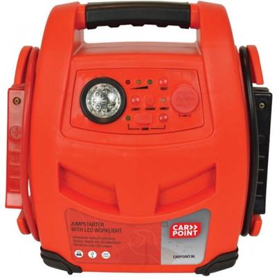 Carpoint jumpstarter - 12 volt - continue vermogen 400a - piekvermogen 900a - opladen met 230 volt of 12 volt adapter - usb poort voor opladen accessoires - led verlichting - afmeting 315x316x174 mm Carpoint jumpstarter - 12 volt - continue vermogen 400a - piekvermogen 900a - opladen met 230 volt of 12 volt adapter - usb poort voor opladen accessoires - led verlichting - afmeting 315x316x174 mm