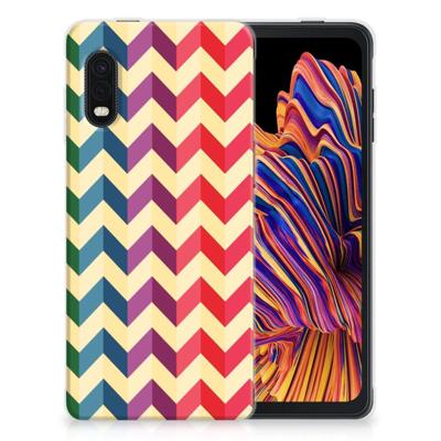 Samsung Xcover Pro | TPU bumper | Zigzag Multi Color Samsung Xcover Pro | TPU bumper | Zigzag Multi Color