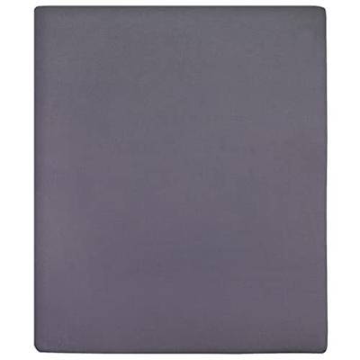 Hoeslaken jersey 100x200 cm katoen antracietkleurig