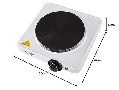 Adler AD 6503 kookplaat Wit Aanrecht Gesealde plaat 1 zone(s) - thumbnail
