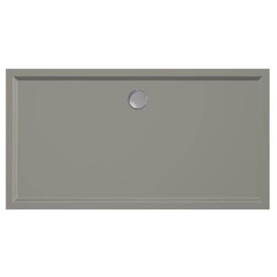 Douchebak Xenz Mariana | 150x80x4 cm | Incl.Afvoersifon-Chroom | Acryl | Rechthoekig | Cement mat