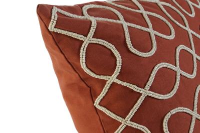 Kussenhoes DKD Home Decor 60 x 1 x 40 cm Terra cotta Kussenhoes DKD Home Decor 60 x 1 x 40 cm Terra cotta