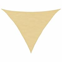 VidaXL Zonnezeil 3,5x3,5x4,9 m 100% polyester oxford zandkleurig - thumbnail