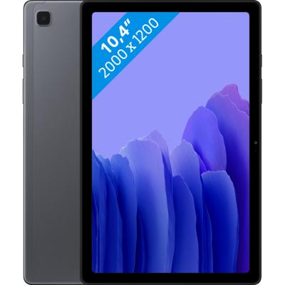 Samsung Galaxy Tab A7 tablet, display 10,4 inch (10,4 cm), TFT, 32 GB, uitbreidbaar tot 1 TB, 3 GB RAM, batterij 7.040 mAh, LTE, Android 10, camera achterzijde, 8 MP, donkergrijs