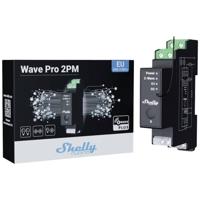 Shelly Qubino Wave Pro 2PM power relay Zwart - thumbnail
