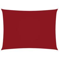 Schaduwdoek rechthoekig 6x8 m oxford stof rood - thumbnail