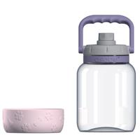 Asobu - The Barkley Dog Bowl - Tritanflasche 1 Liter with Hundenapf pink - thumbnail