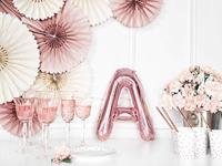 Folieballon A rose goud 35cm - thumbnail