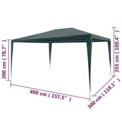 VidaXL Partytent 3x4 m pe groen