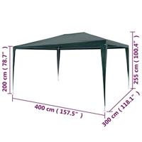 VidaXL Partytent 3x4 m pe groen - thumbnail