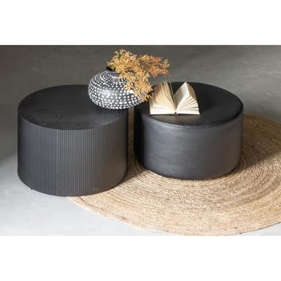 WOOOD Ronde Bijzettafel 'Sanne' ø60cm, kleur zwart