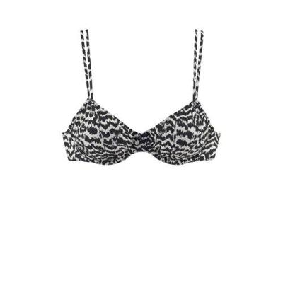 Lascana beugel bikinitop met all over print zwart/wit