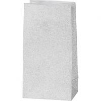 Vivi Gade Papieren zakken, h: 17 cm, afm 6x9 cm, 120 gr, zilver, 8 stuk/ 1 doos - thumbnail