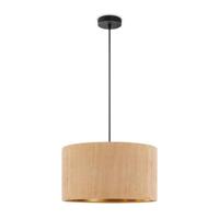 Scandinavische stijl Hanglamp - Corduroy Lampenkap - Cilinder - Karamel - ø40 x 126 cm - E27 Fitting - Geschikt voor Woonkamers en slaapkamers - Inclusief 1 meter kabel - thumbnail