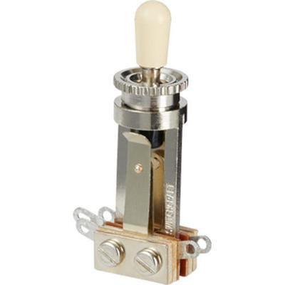 Gibson Toggle Switch Straight Type Cream Cap 3-wegschakelaar met knop voor gitaar