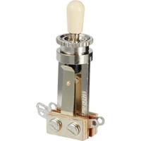 Gibson Toggle Switch Straight Type Cream Cap 3-wegschakelaar met knop voor gitaar - thumbnail