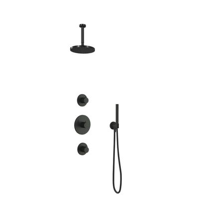 Hotbath Cobber IBS20 Regendoucheset inbouw - 15cm plafondarm - 20cm ronde hoofddouche - staafhanddouche - chroom IBS20CR2