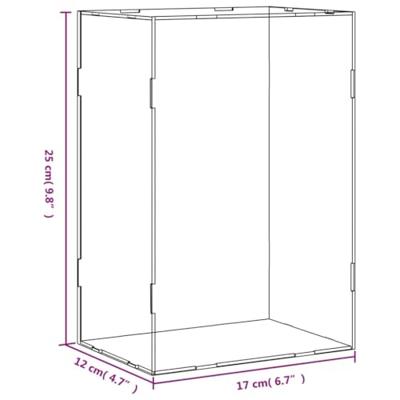 Vitrine transparant 17x12x25 cm acryl - thumbnail