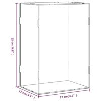 VidaXL Displaybox transparant 17x12x25 cm acryl - thumbnail