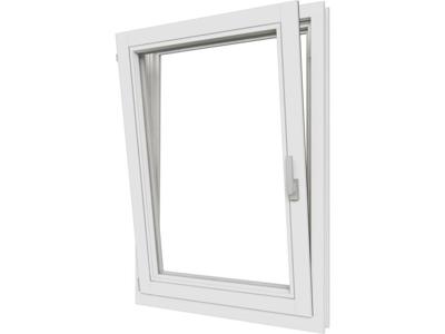 Trendhout Draai/kiepraam - 77,4x107,4 cm - linksdraaiend - wit - incl. raambeslag- - - Trendhout