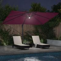 VidaXL Parasol bordeaux rood 351 x 250 x 253 cm polyester en aluminium - thumbnail