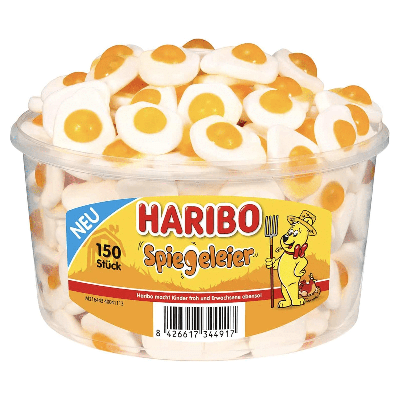 Haribo spiegeleier silo (150 stuks)