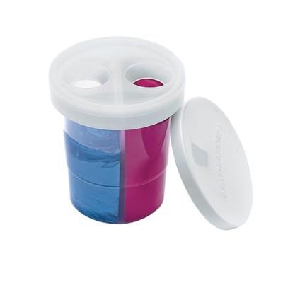 Colorations - verfbeker met deksel en 2 verdeelvakken, set van 5 Colorations - verfbeker met deksel en 2 verdeelvakken, set van 5