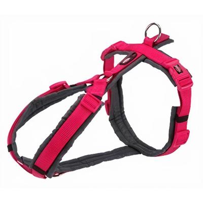 TRIXIE HONDENTUIG PREMIUM TREKKING FUCHSIA / GRIJS 36-44X1,5 CM