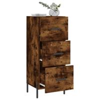 Dressoir 34,5x34x90 cm bewerkt hout gerookt eiken - thumbnail