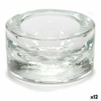 Kaarshouder Gift Decor Transparant Glas 7 x 3,5 x 7 cm (12 Stuks) - thumbnail